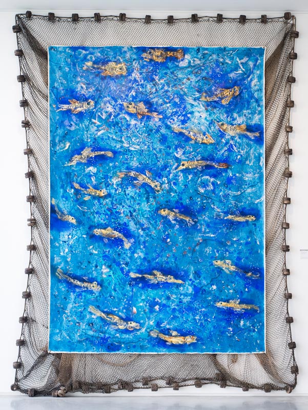Ivan Pavle (SK) – Zlaté rybky | 2015 | olej a akryl na plátne | 388 x 280 cm